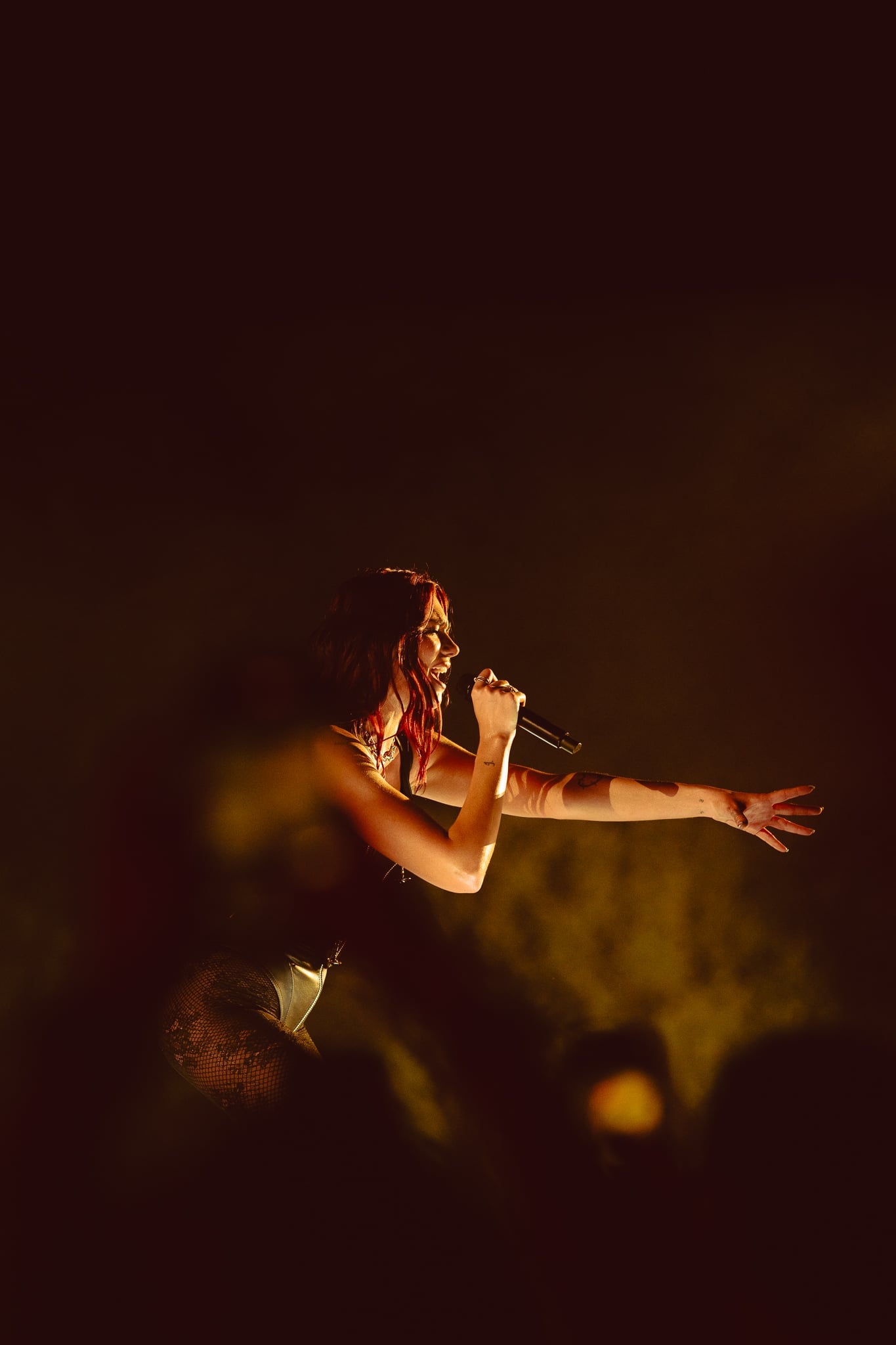 Dua Lipa performing live at Austin City Limits Music Festival 2024, Zilker Park Austin TX — tour photographer Chauncey Scott