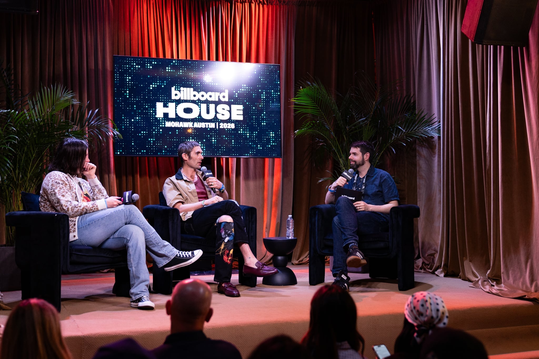 The All-American Rejects on the Billboard House panel at Mohawk, Austin TX, SXSW 2026 — Chauncey Scott for Billboard / Getty Images