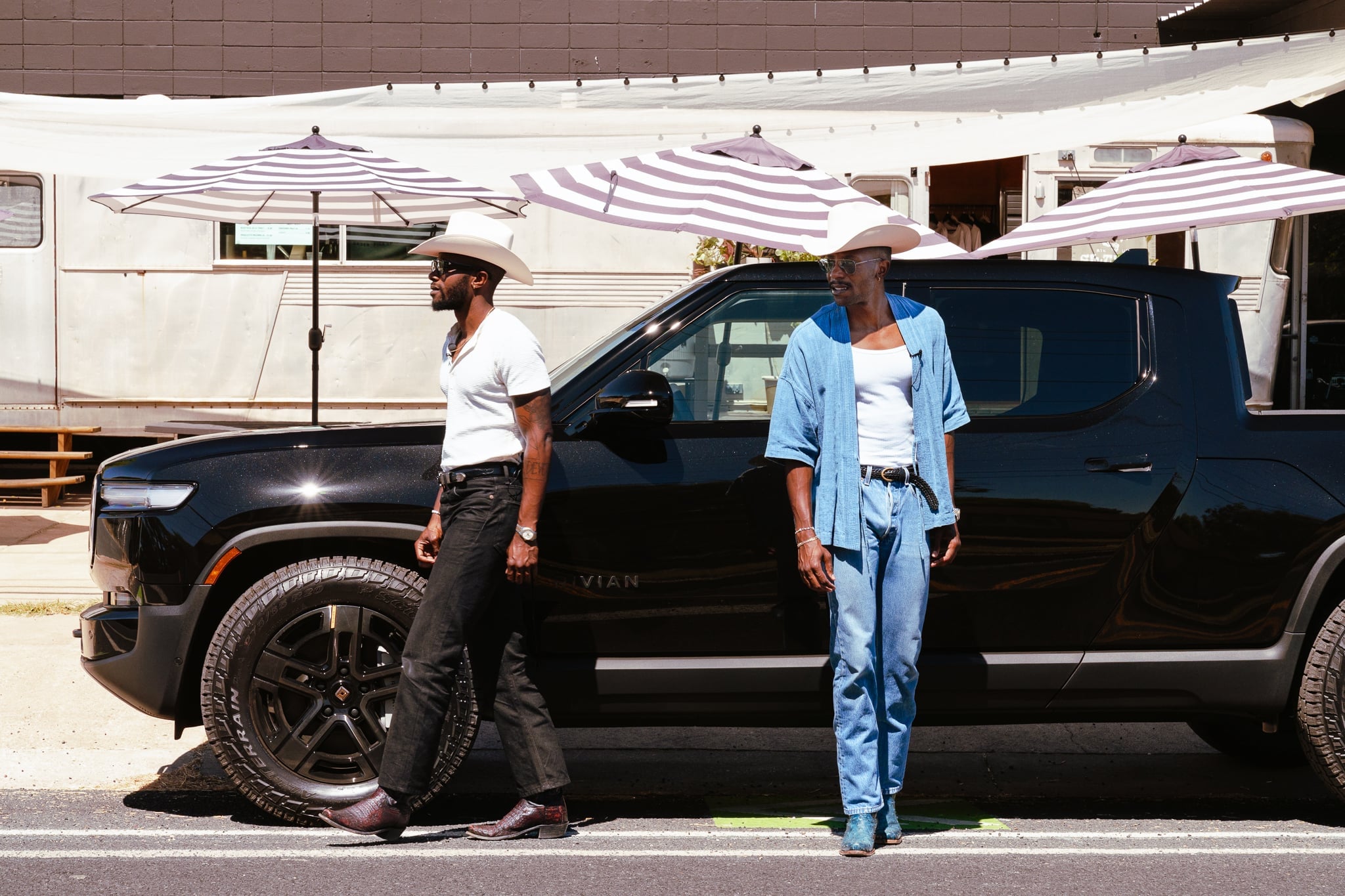 Rivian electric vehicle adventure shoot — commercial brand campaign by Chauncey Scott, Austin TX